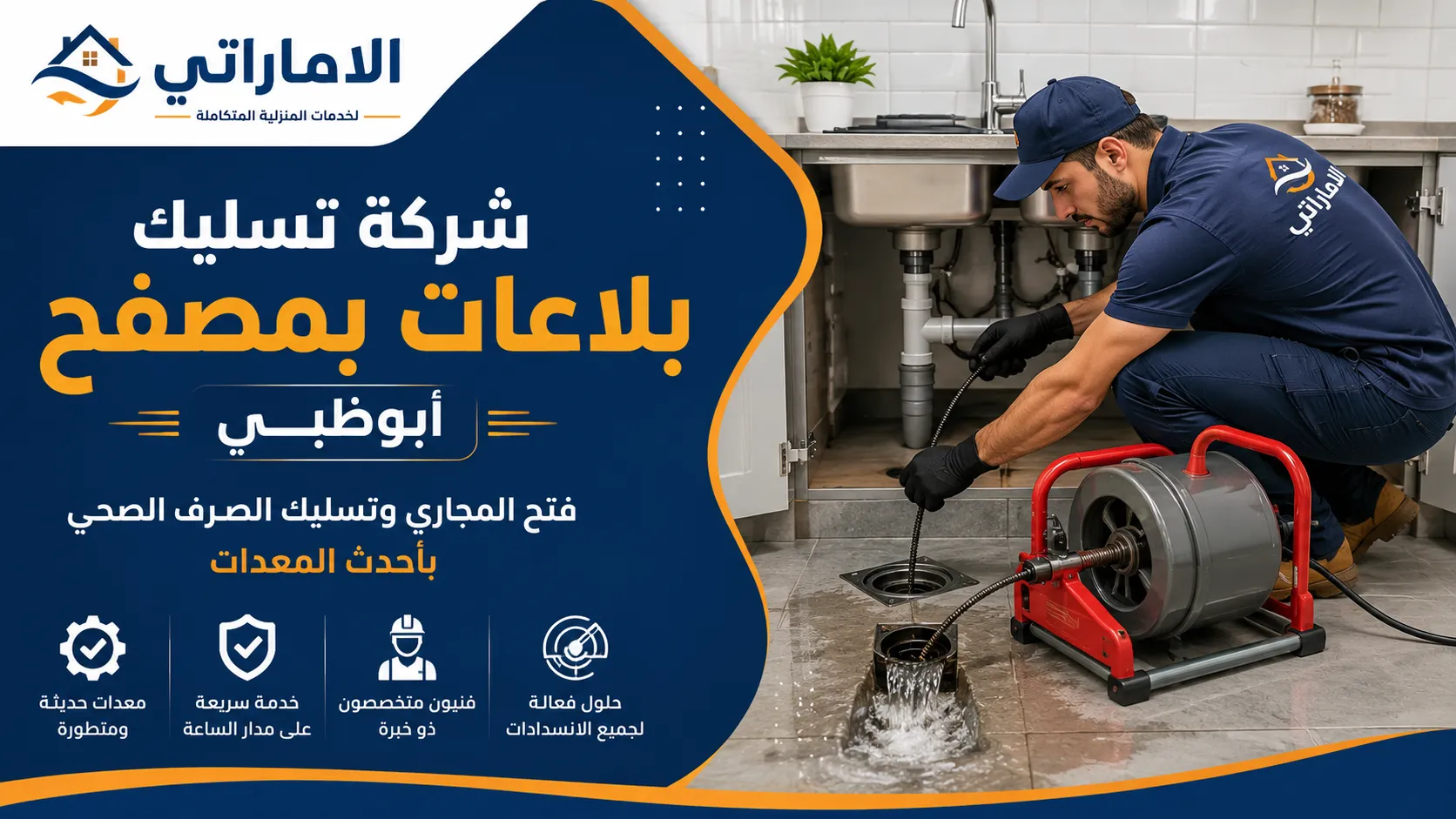 شركة تسليك بلاعات بمصفح أبوظبي