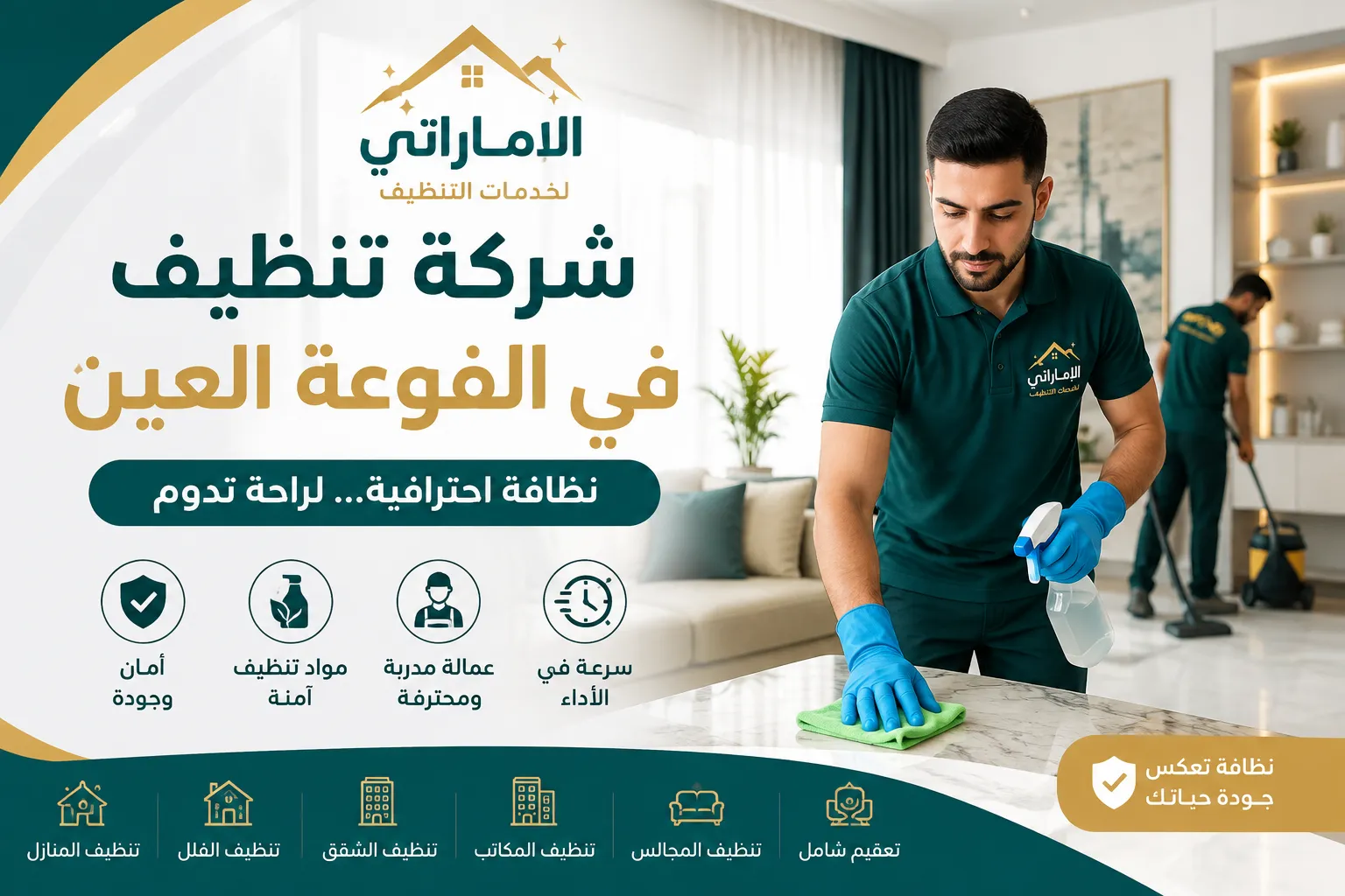 شركة تنظيف في الفوعة العين