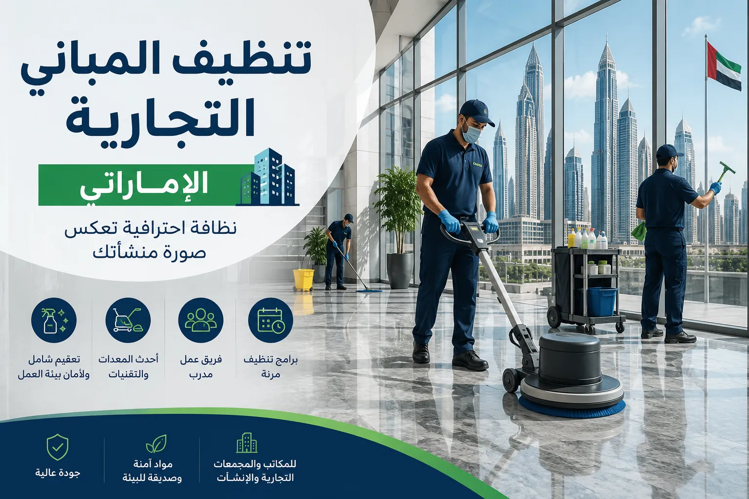 تنظيف المباني التجارية