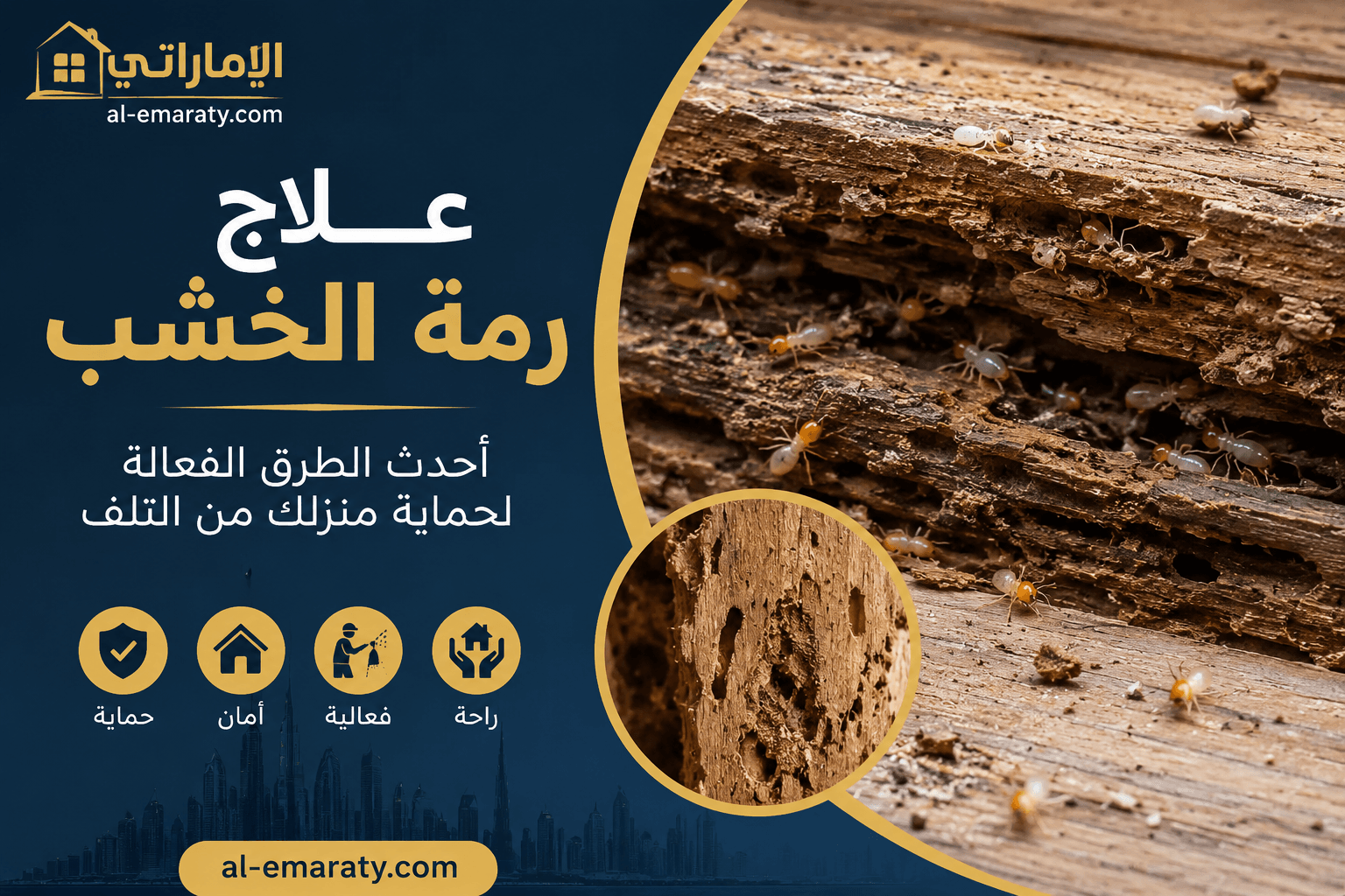 علاج رمة الخشب
