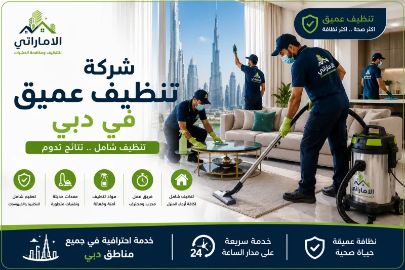 شركة تنظيف عميق في دبي