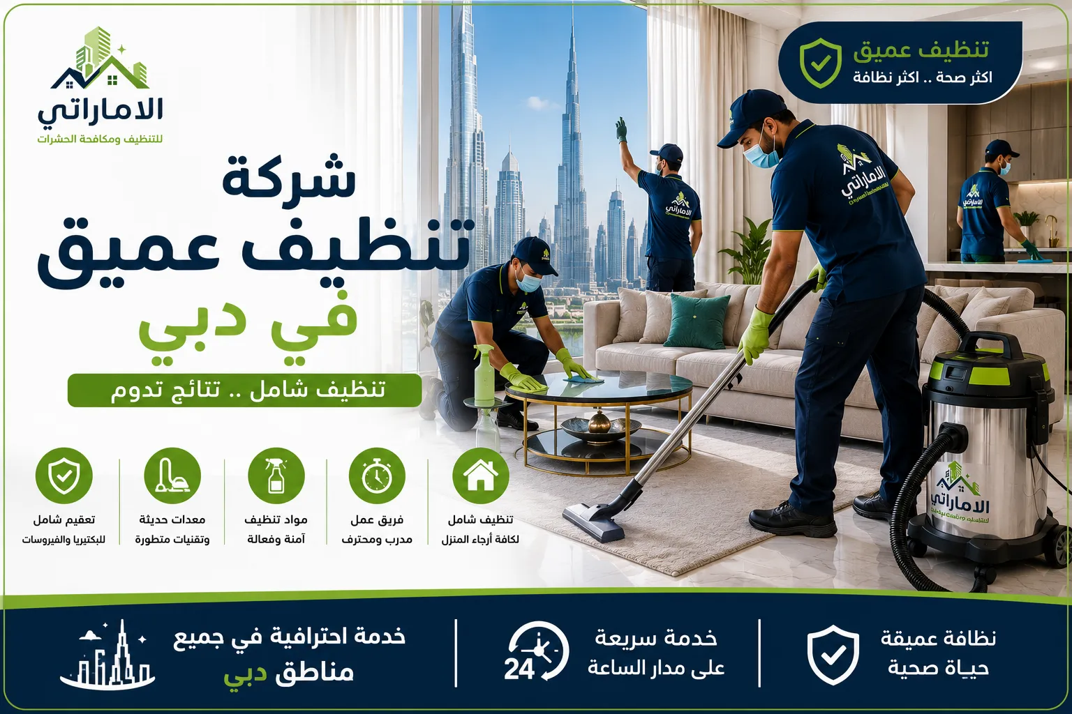 شركة تنظيف عميق في دبي