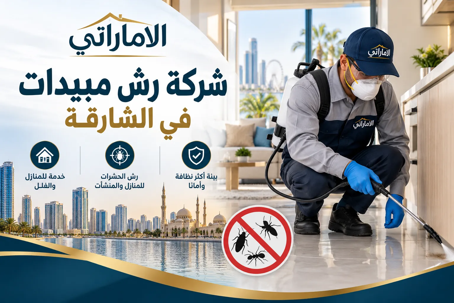شركة رش مبيدات في الشارقة